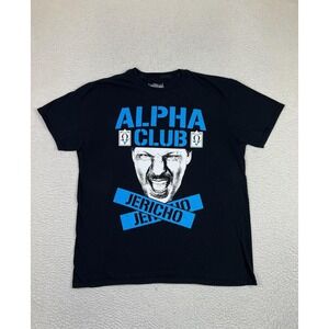 Pro Wrestling Tees Alpha Club Jericho Shirt Mens XL Black Graphic Wrestling Tee